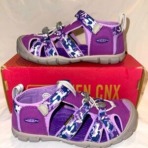 Keen Seacamp II CNX Waterproof Sport Sandals Big Kids Youth Size 1 Purple Pink